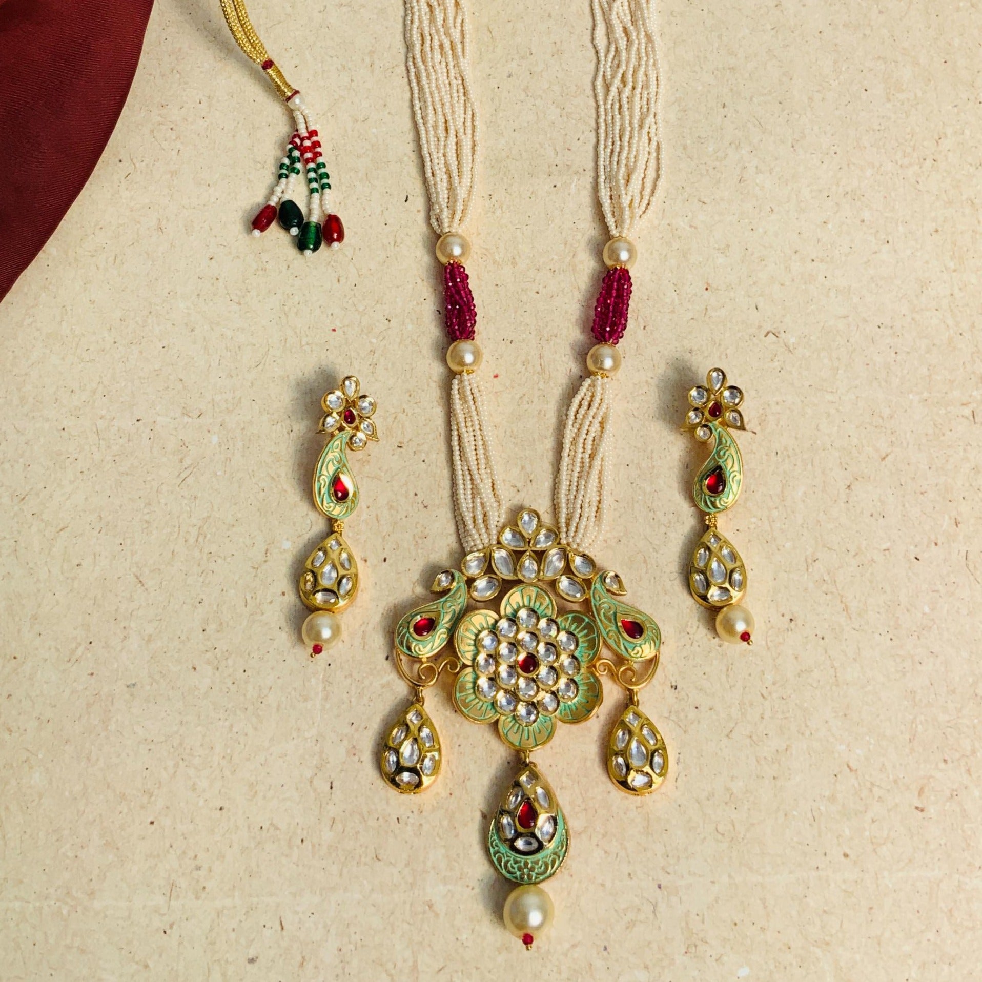 Beautiful High Quality Kundan Necklace - Abdesignsjewellery