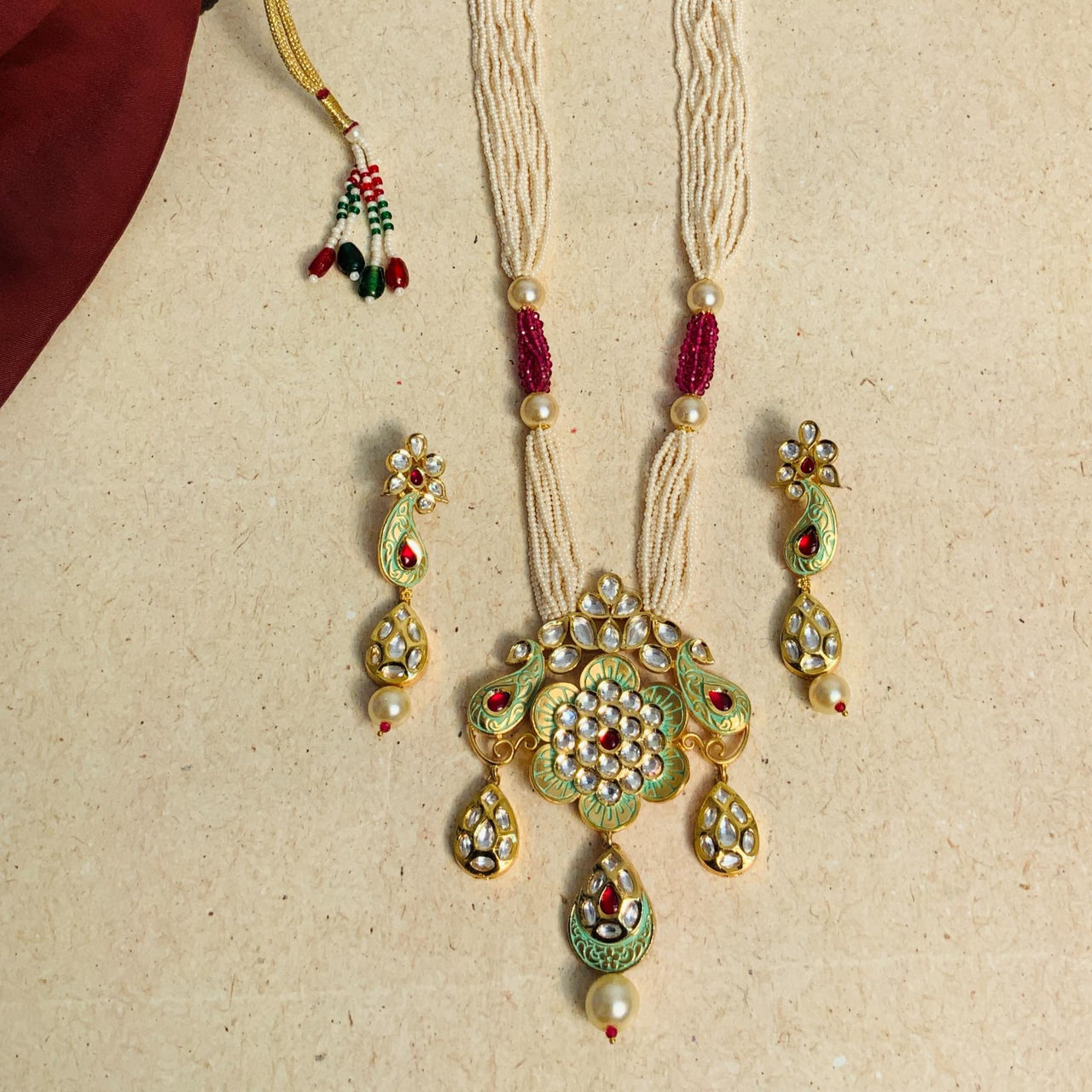 Beautiful High Quality Kundan Necklace - Abdesignsjewellery