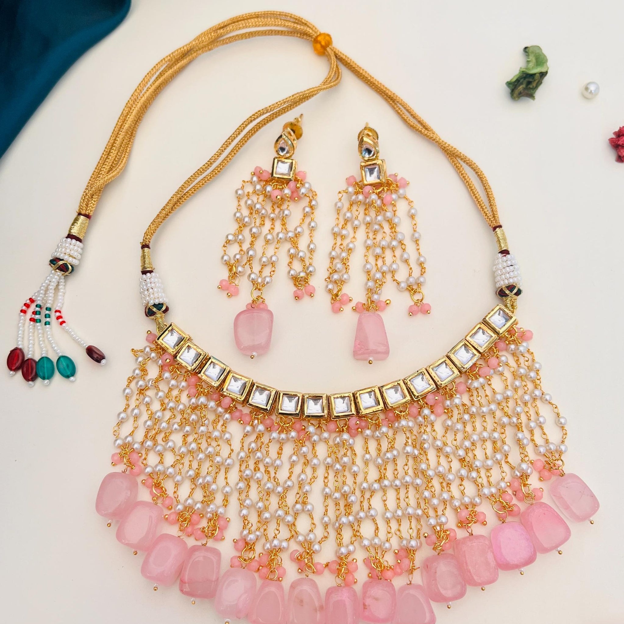 Baby Pink Kundan Choker