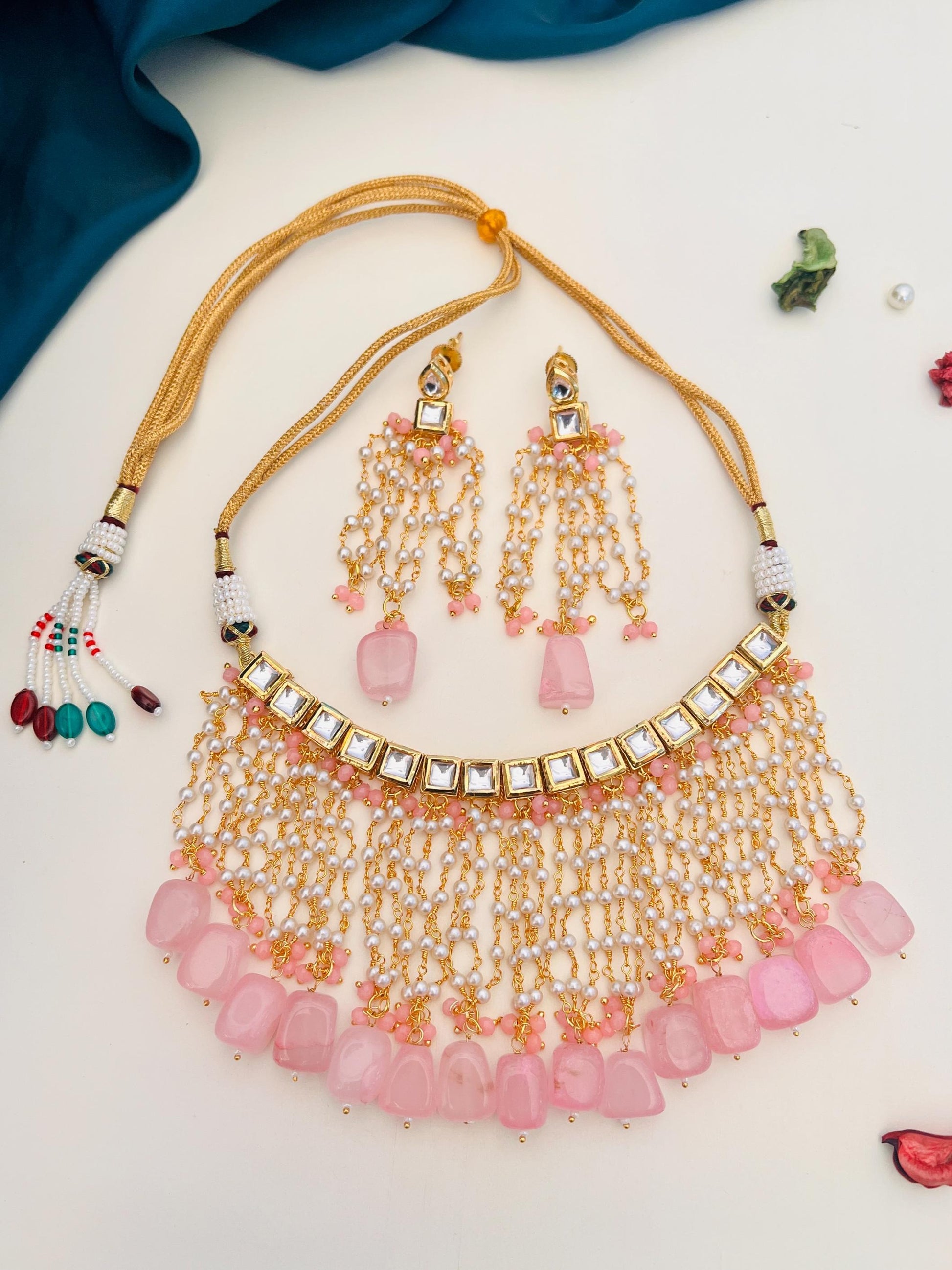 Baby Pink Kundan Choker