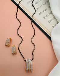 Thumbnail for Gold Plated American Diamond Mangalsutra