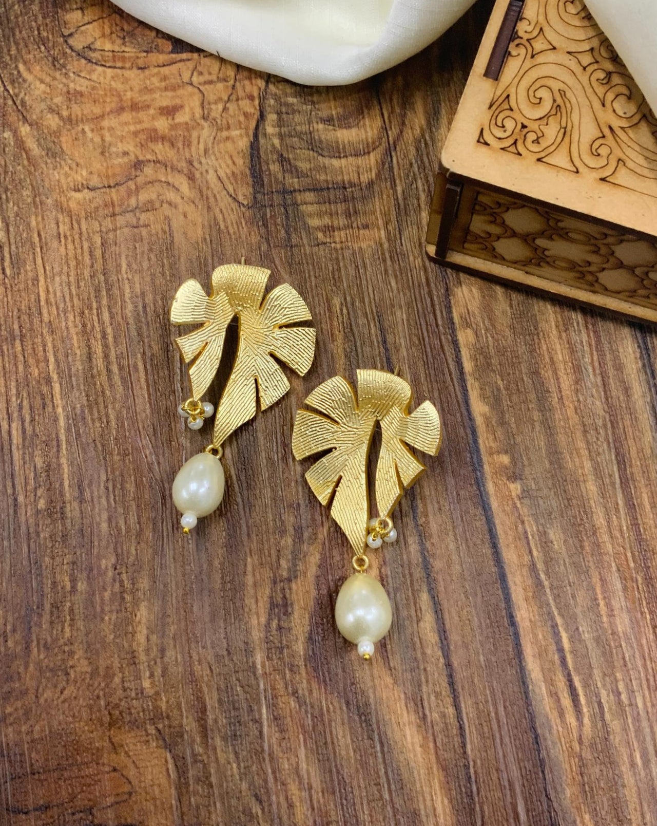 Latest Matt Gold Plated Earrings