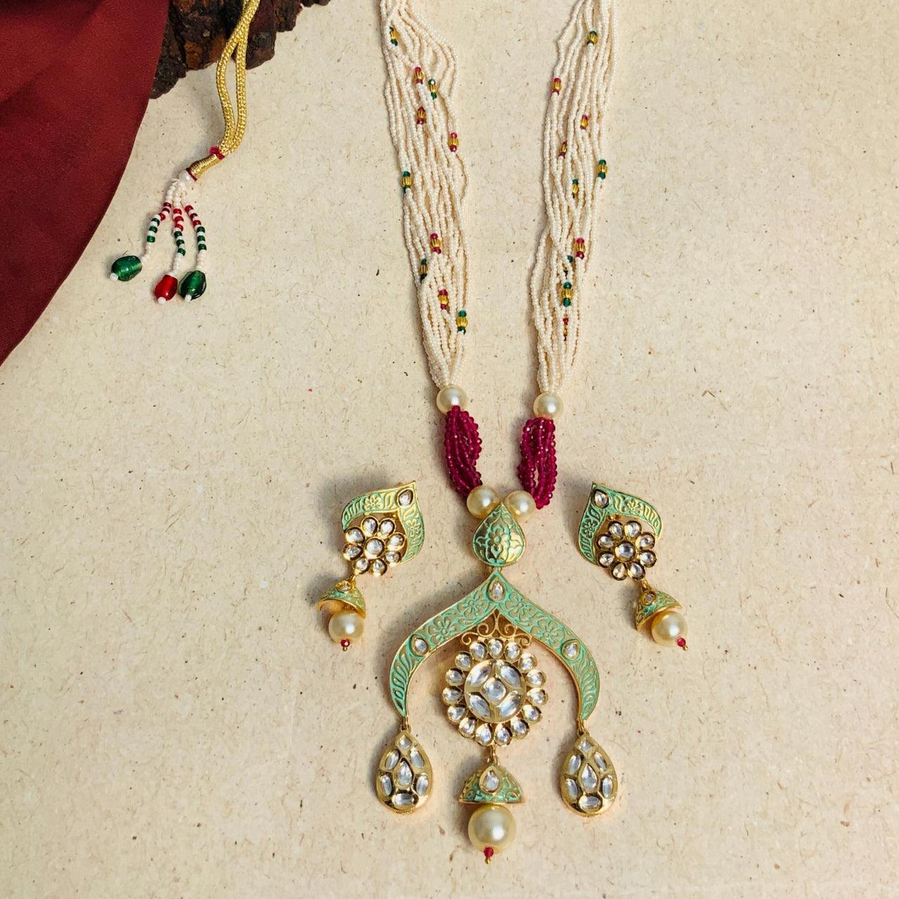 Elegant High Quality Kundan Necklace - Abdesignsjewellery