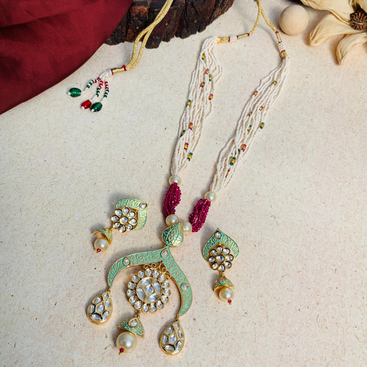 Elegant High Quality Kundan Necklace - Abdesignsjewellery