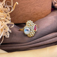 Thumbnail for Antique Golden Beautiful Ring - Abdesignsjewellery
