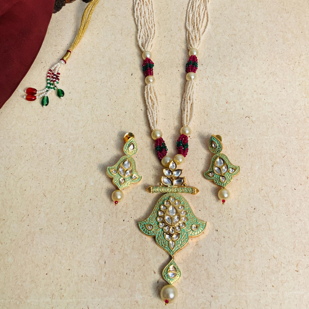 High Quality Traditional Kundan Necklace & Earring