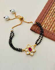 Lovely Gold Plated  Kundan Mangalsutra Bracelet
