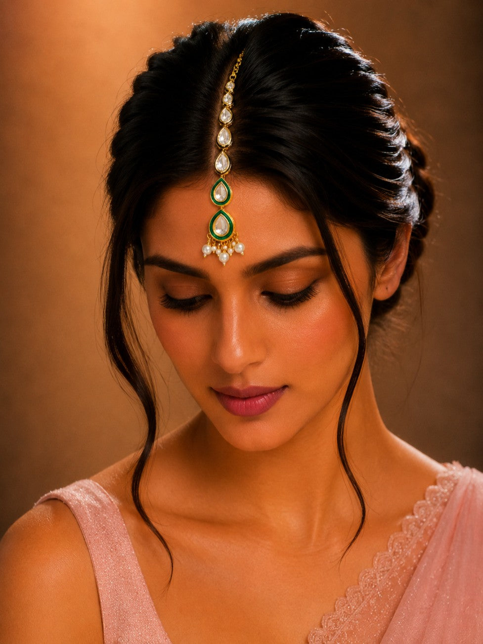 Traditional Gold Plated Kundan Maangtikka