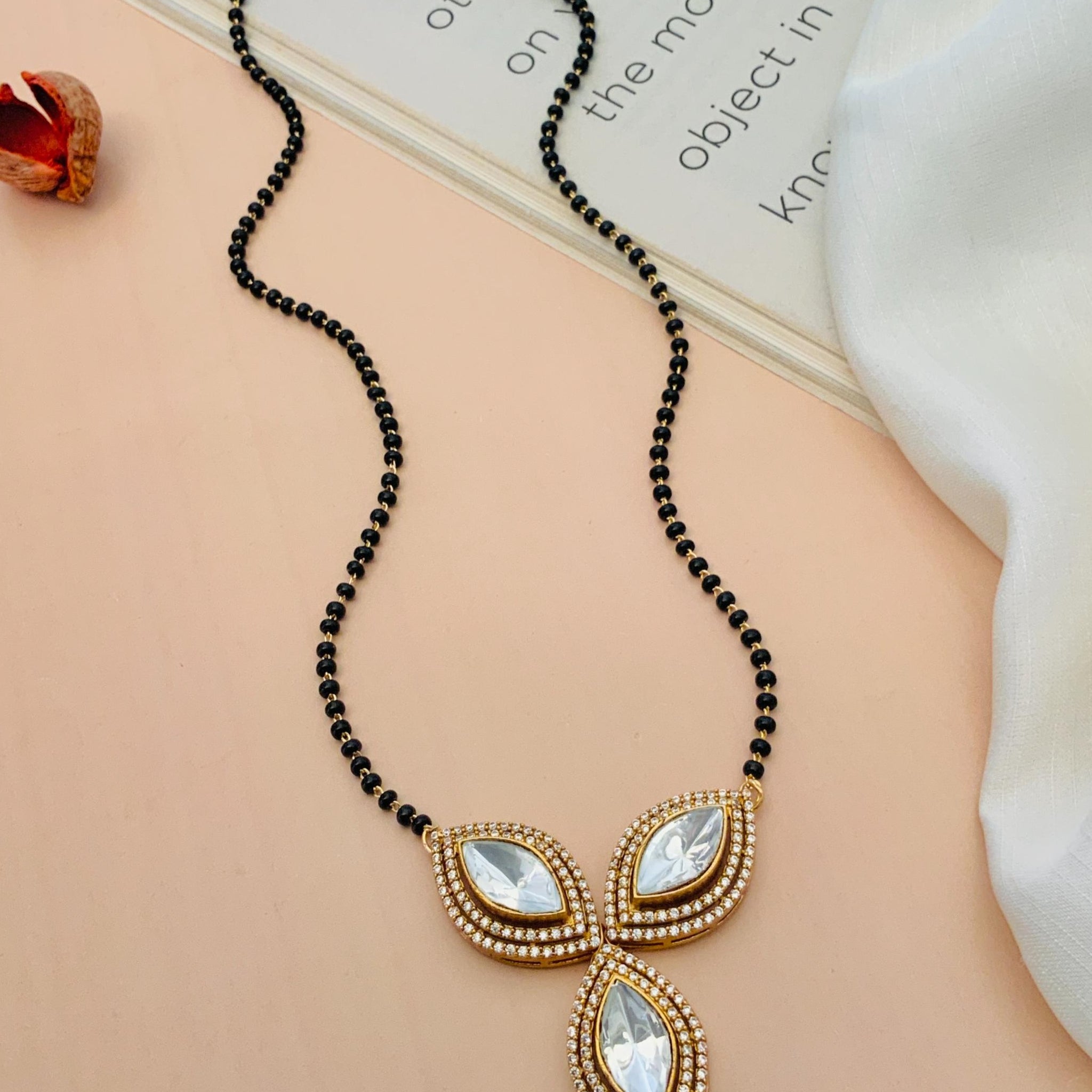 Gold Plated Trio Polki Mangalsutra