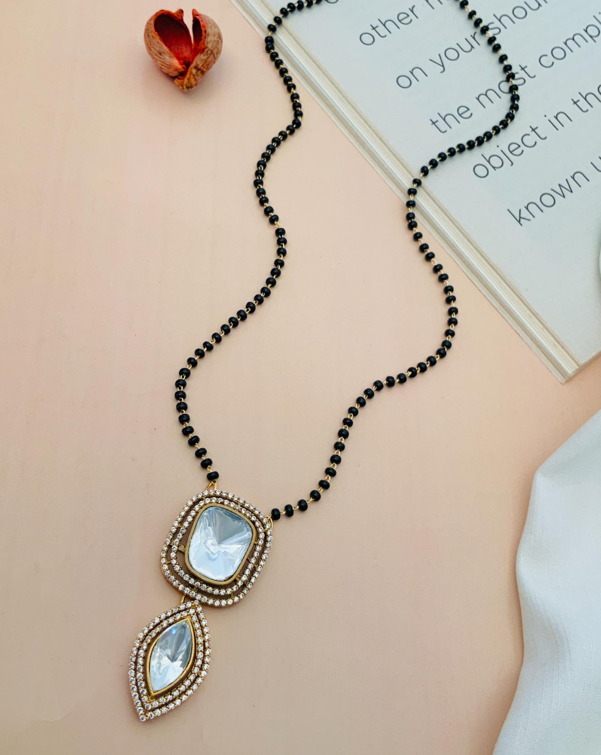 Beautiful Gold Plated Polki Mangalsutra