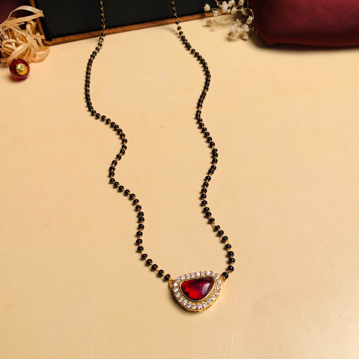 Pleasing Mother Pearl Gold Plated Mangalsutra