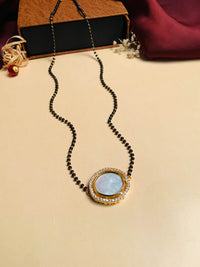 Thumbnail for Bewitching Mother Pearl Gold Plated Mangalsutra - Abdesignsjewellery