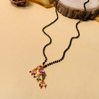 Thumbnail for Finely Crafted Gold Plated Pachi Kundan Pearl Drop Mangalsutra