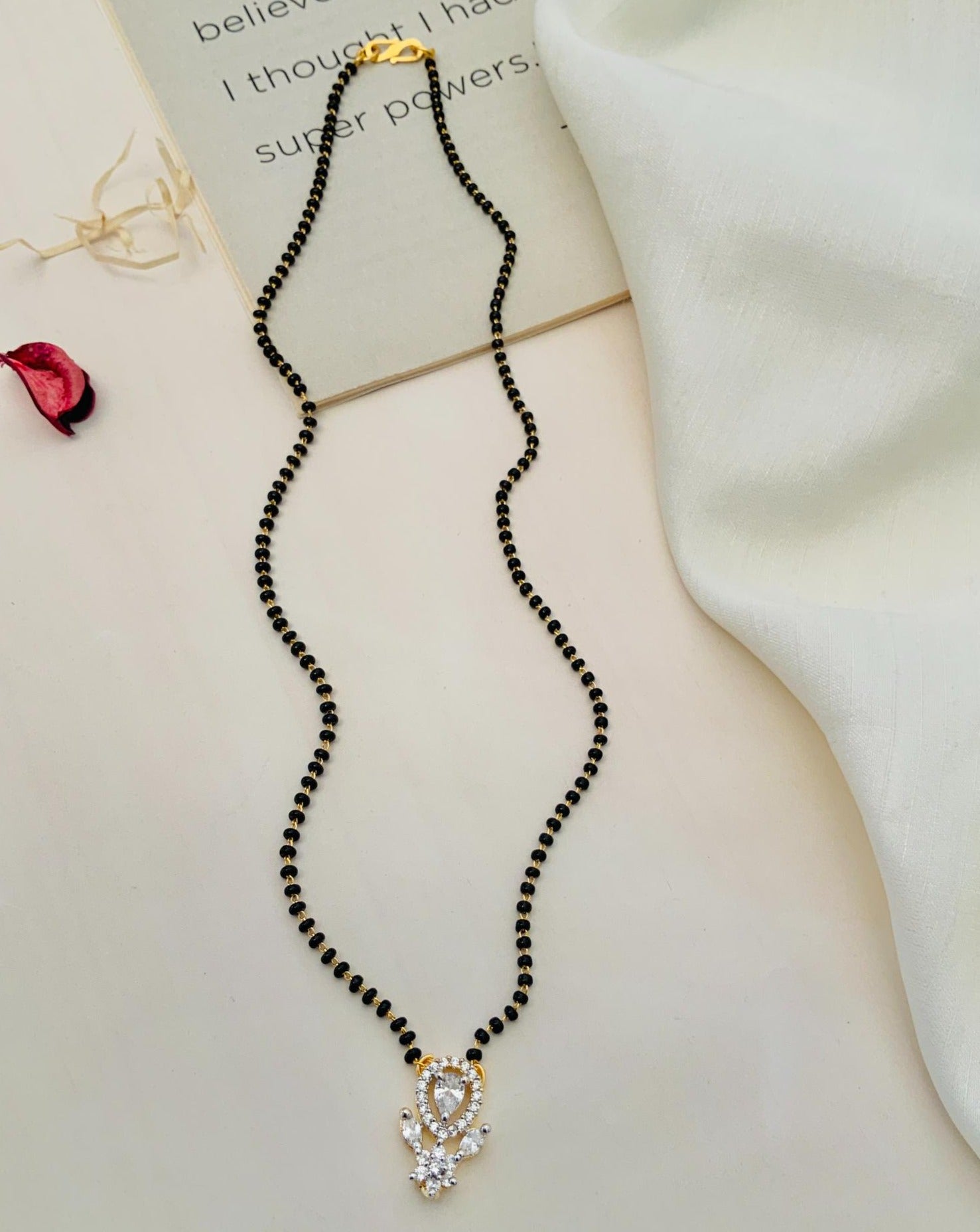 Gold Plated American Diamond Mangalsutra