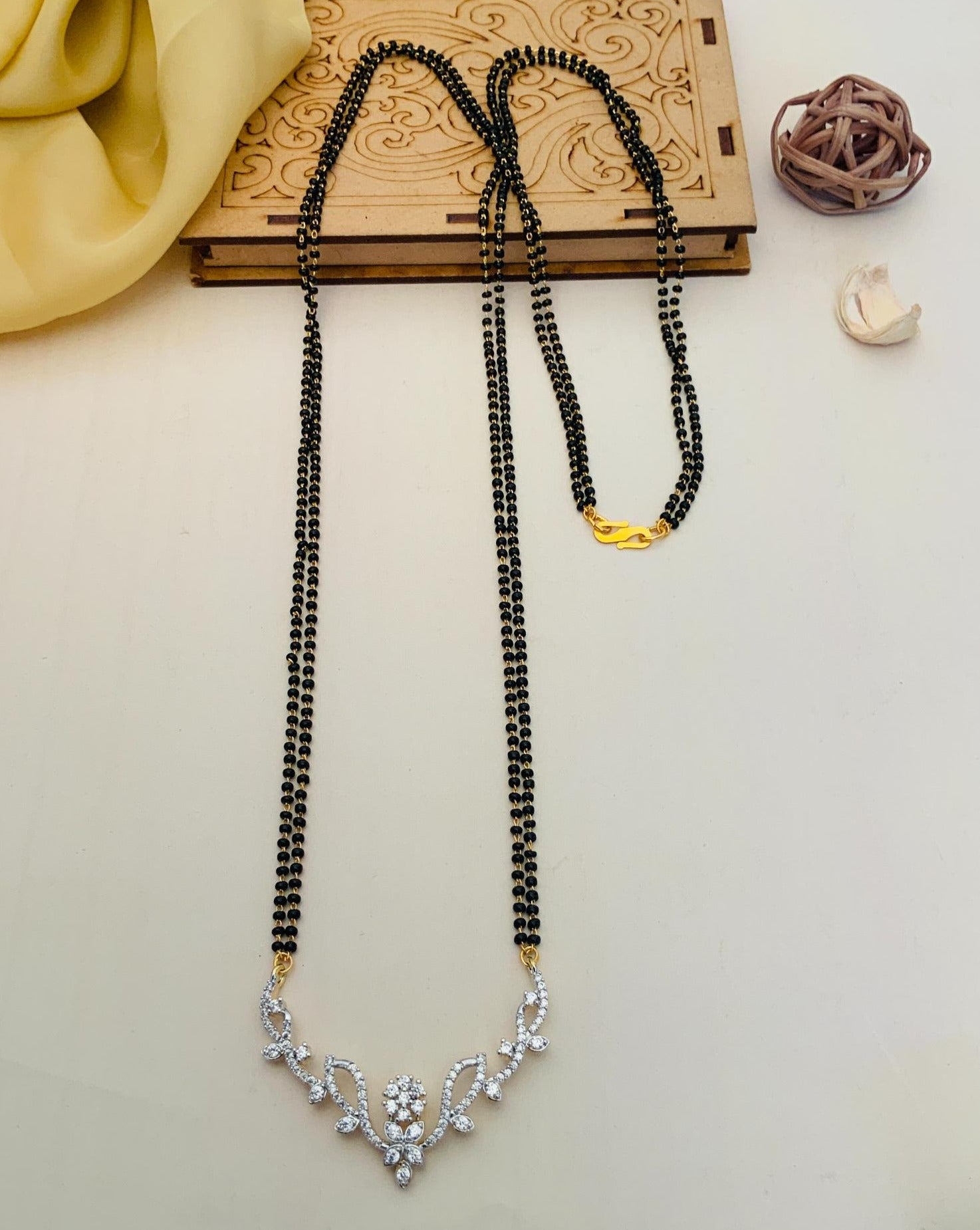 Long American Diamond Mangalsutra 