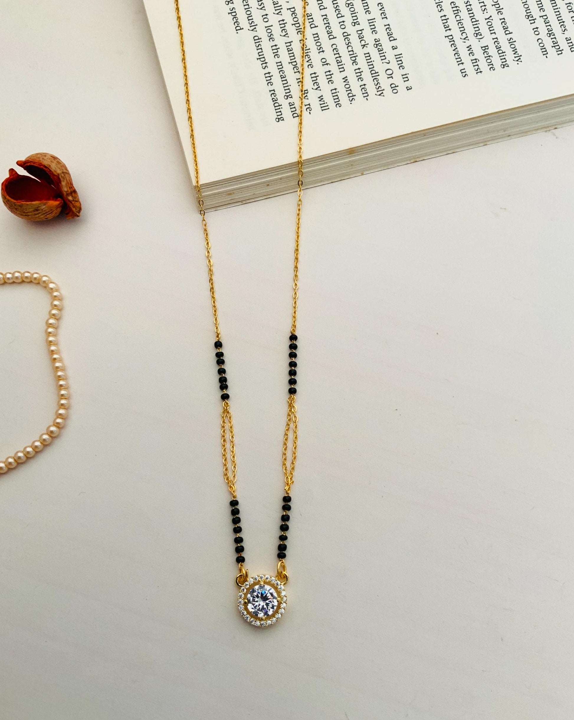 Delicate High Quality Gold Plated Mangalsutra - Abdesignsjewellery