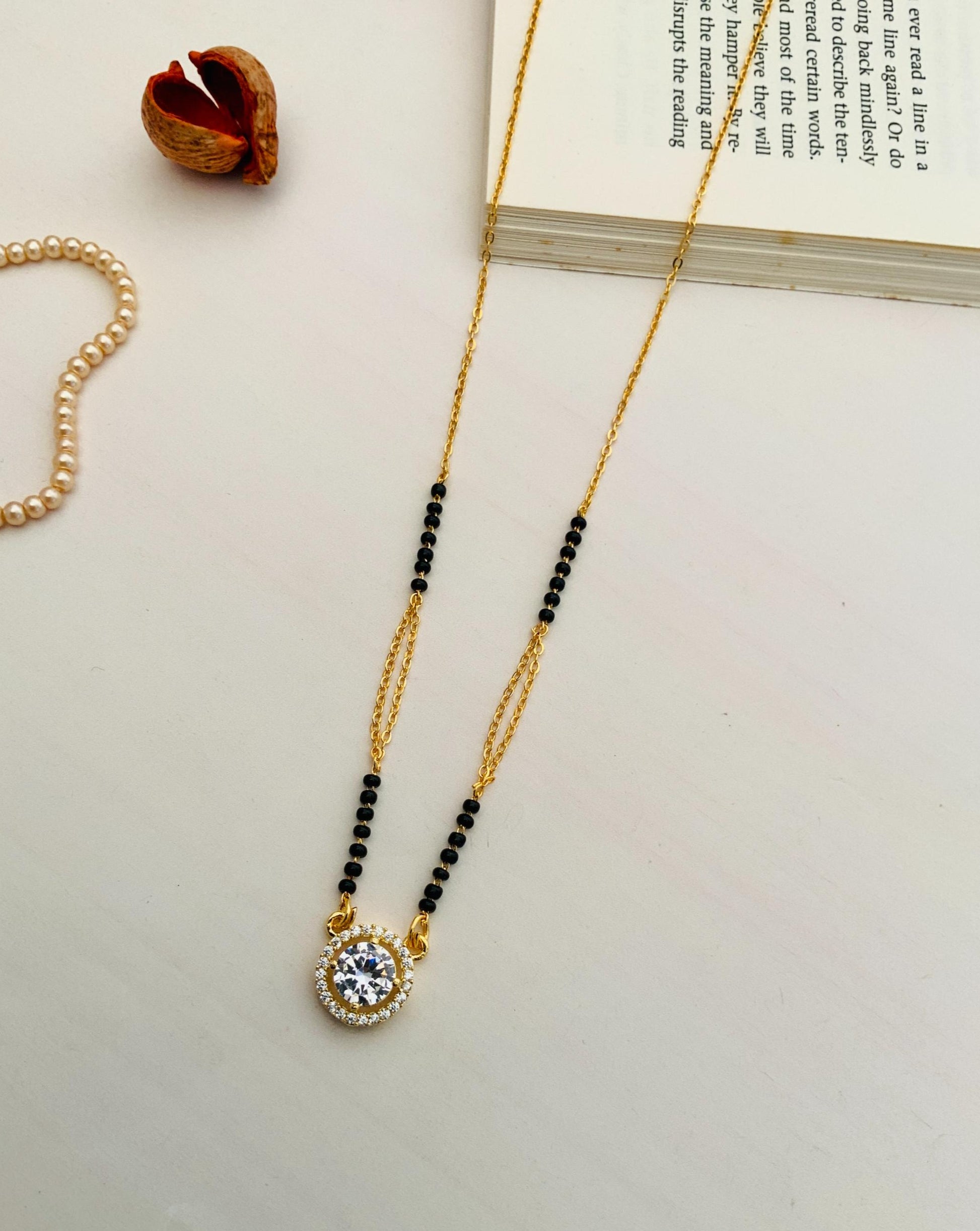 Delicate High Quality Gold Plated Mangalsutra - Abdesignsjewellery