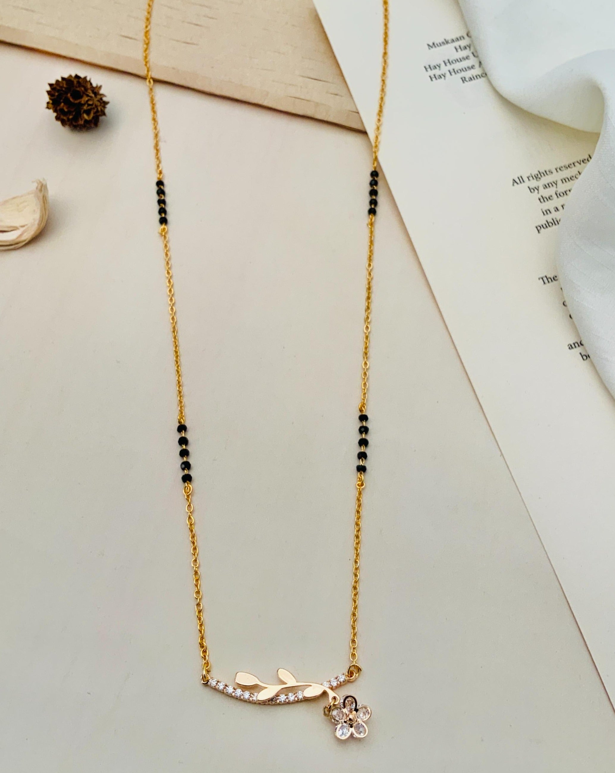 Flower Mangalsutra For Women 