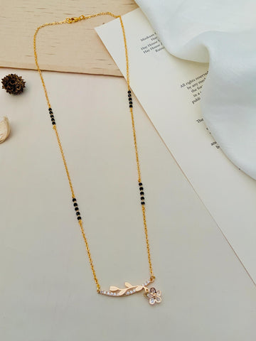 Gold Plated American Diamond Mangalsutra