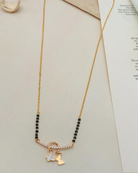 Thumbnail for Gold Plated American Diamond Mangalsutra