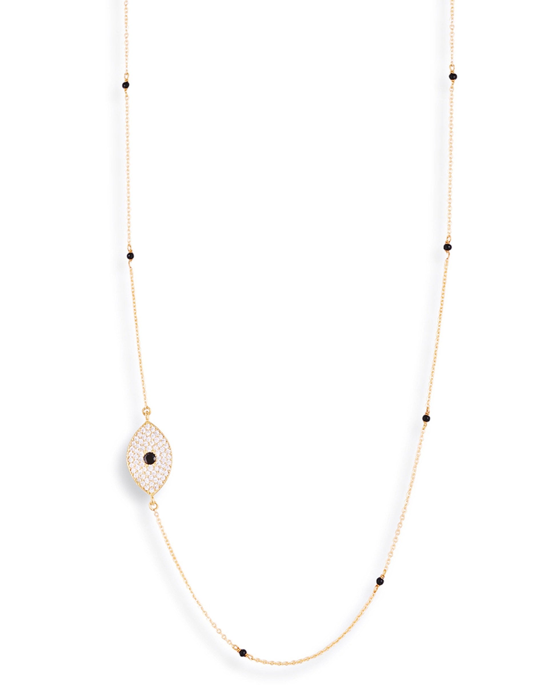 Contemporary Evil Eye Diamond Mangalsutra - Abdesignsjewellery