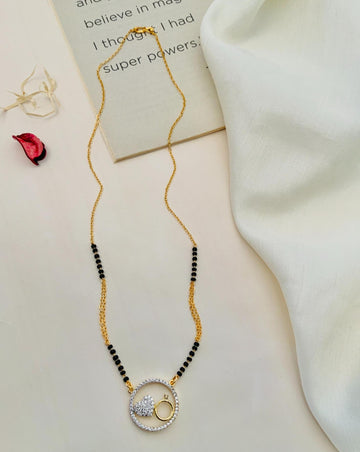 Gold Plated American Diamond Mangalsutra