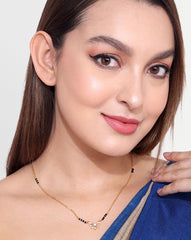 Single Flower Diamond Mangalsutra
