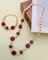 Thumbnail for Jaipuri Stone Beads Mala 