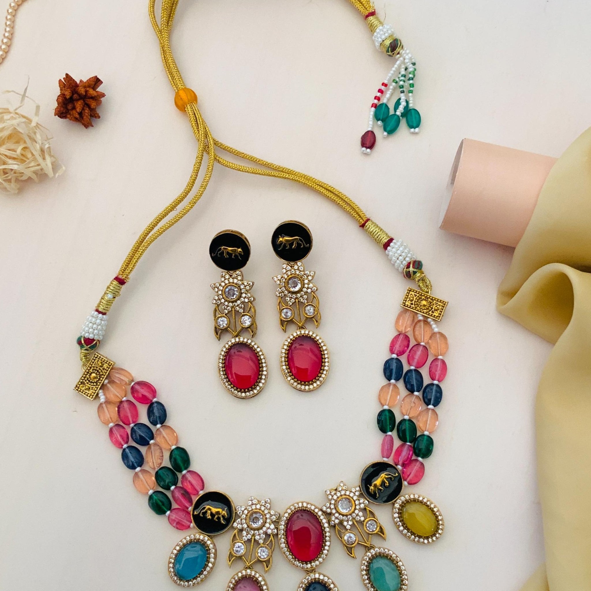 Gold Plated Sabyasachi Necklace 