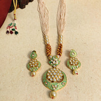 Thumbnail for Charming Kundan Necklace & Earring - Abdesignsjewellery