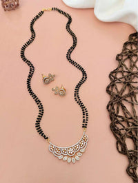 Thumbnail for Premium Gold Plated American Diamond Mangalsutra Set