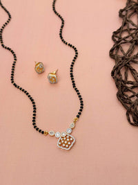 Thumbnail for Solitaire American Diamond Mangalsutra Set