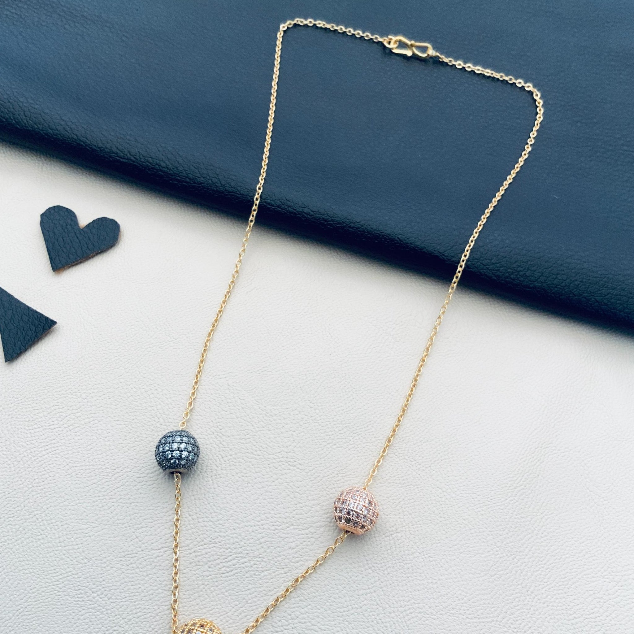 Beautiful Dailywear 3 Ball Chain - Abdesignsjewellery