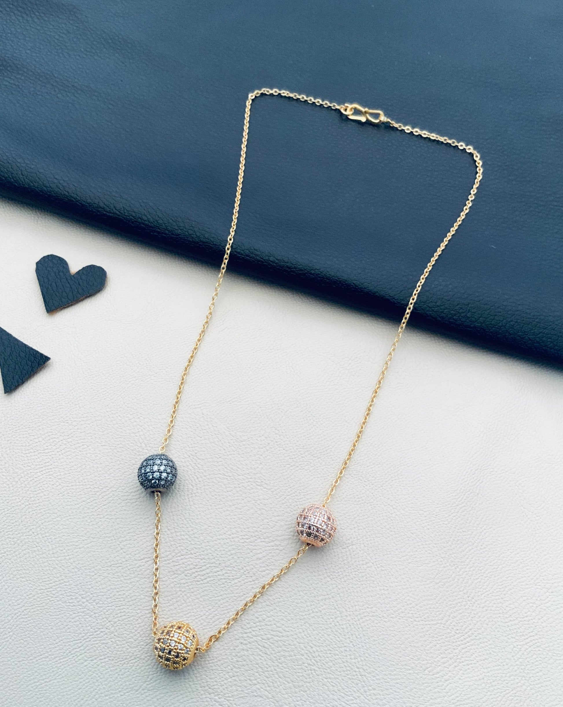 Beautiful Dailywear 3 Ball Chain - Abdesignsjewellery