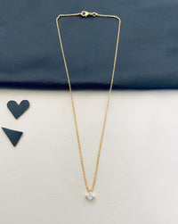 Thumbnail for Minimal Gold Plated Pendant Chain - Abdesignsjewellery