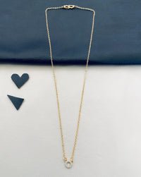 Thumbnail for Aarushi Sharma Dailywear Gold Round Pendant Necklace - Abdesignsjewellery