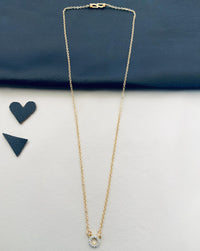 Thumbnail for Aarushi Sharma Dailywear Gold Round Pendant Necklace - Abdesignsjewellery