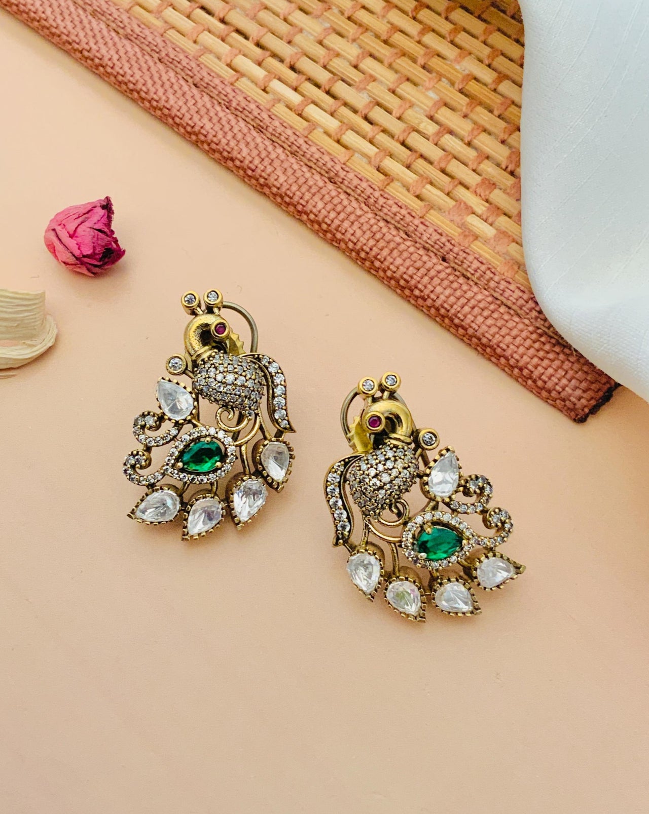 Peacock Stud Earring