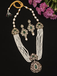 Thumbnail for Sabyasachi Inspired Victorian Peacock Pearl Necklace
