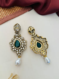 Thumbnail for Sabyasachi Inspired Victorian Peacock Pearl Necklace