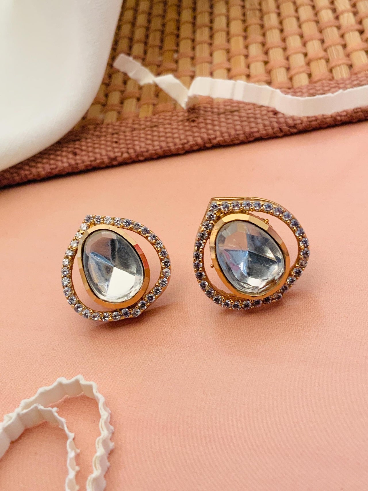 Polki Studs For Women 