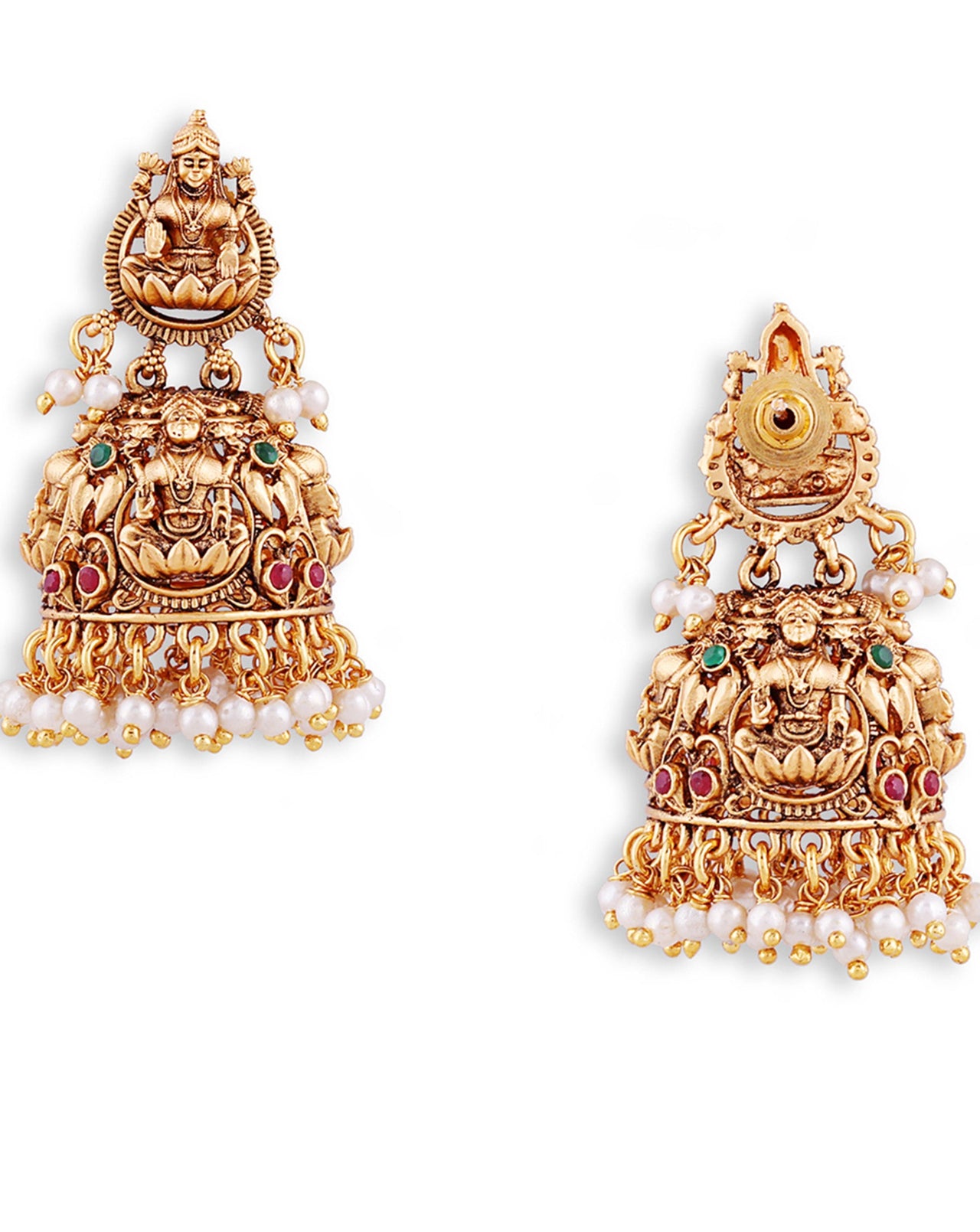 Traditional Gold Jhumki Earrings for Women | Indian jewellery design  earrings, Temple jewellery earrings, Pretty gold necklaces