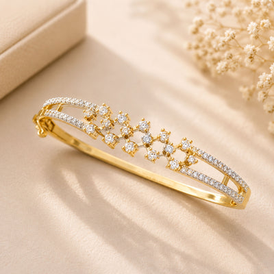 Gold Plated CZ-Bracelet – Luxury Party Wear | Abdesigns
