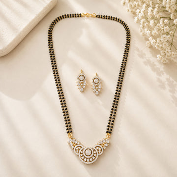 Circular Pendant Mangalsutra Set – Elegant Daily Glam | Abdesigns