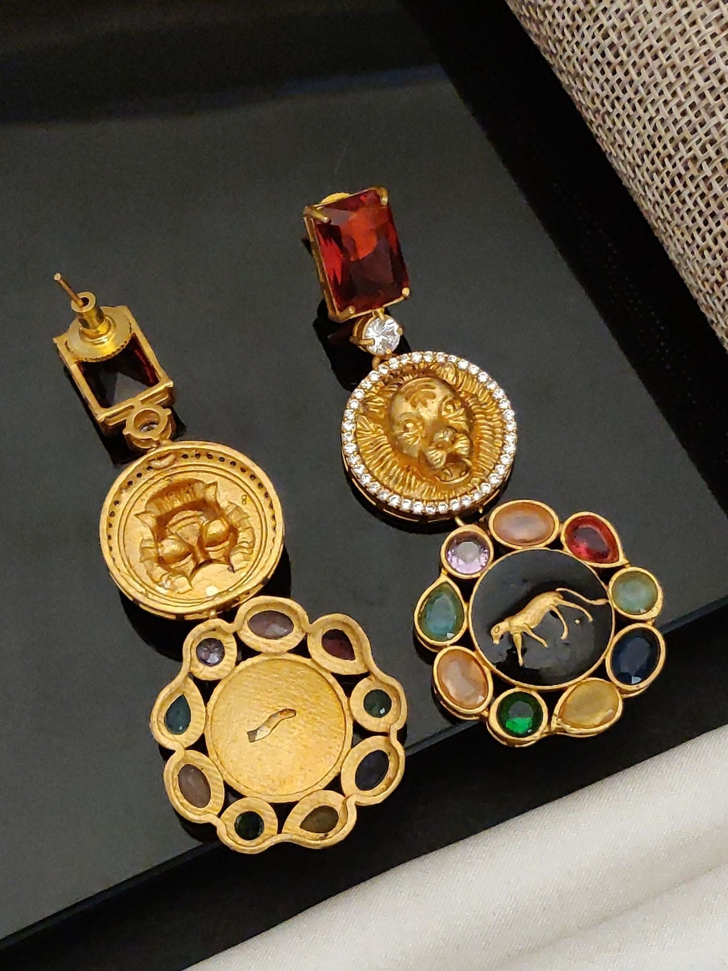 Abdesigns Sabyasachi Style Gold Plated Earring