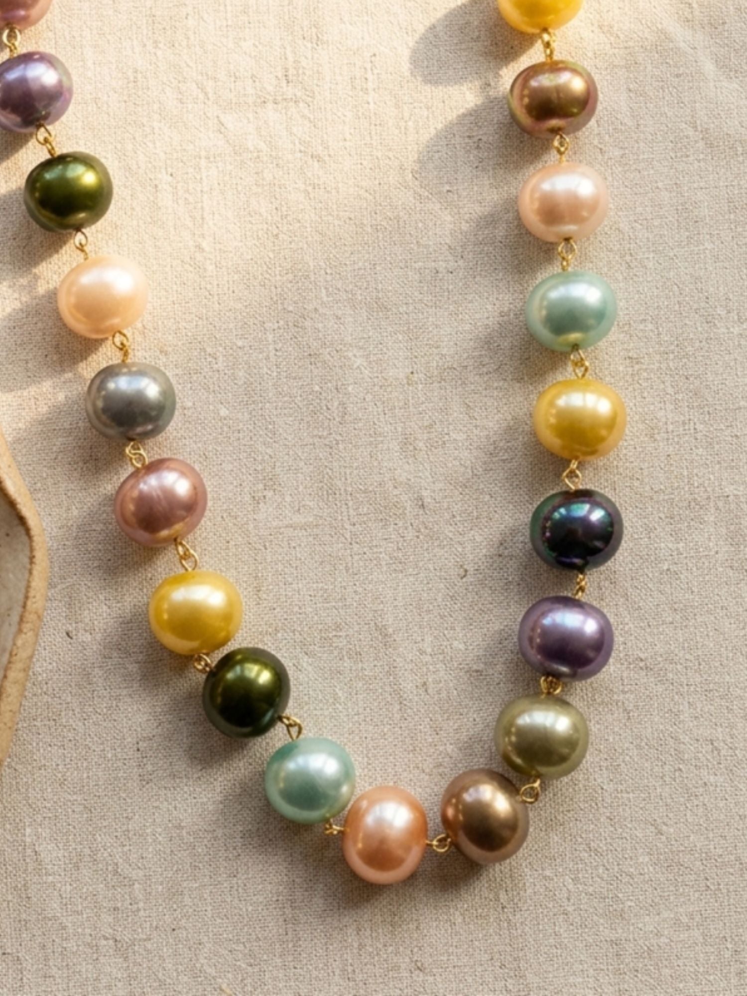 Freshwater Pearl Mala Set – Pastel Elegant Styling - jewellery by Abdesigns Jewellery
