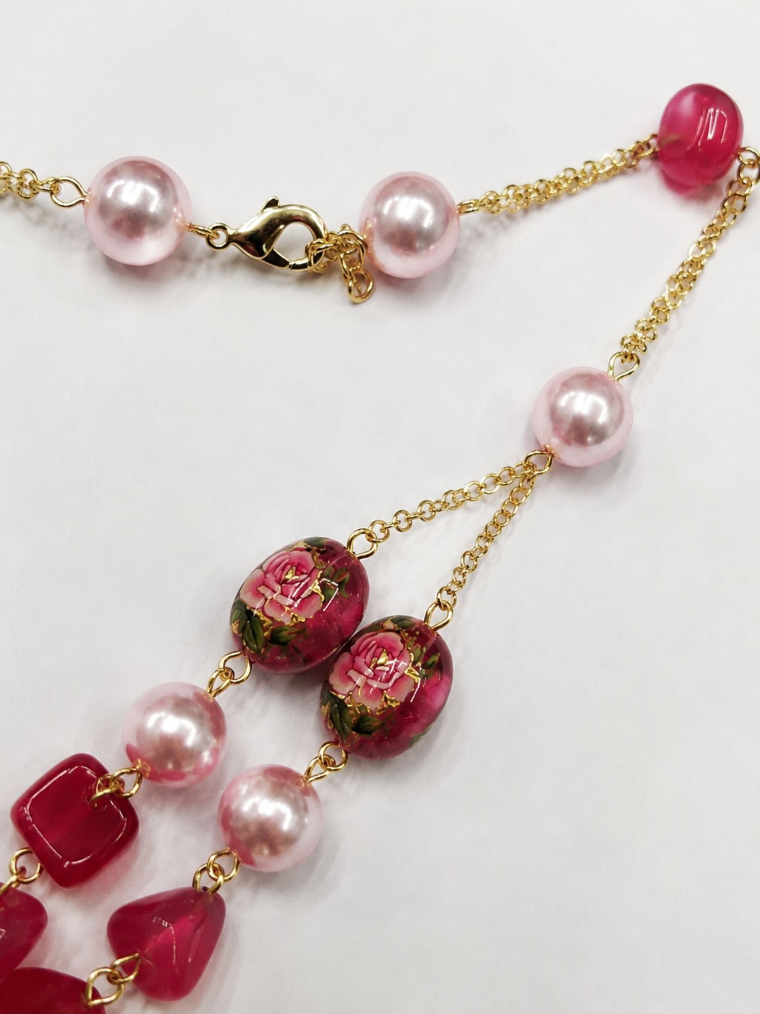 Floral Pearl Layered Mala Set – Elegant Wedding Glam - jewellery by Abdesigns Jewellery