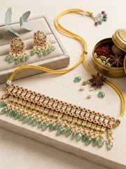Abdesigns Antique Polki Choker Necklace Set