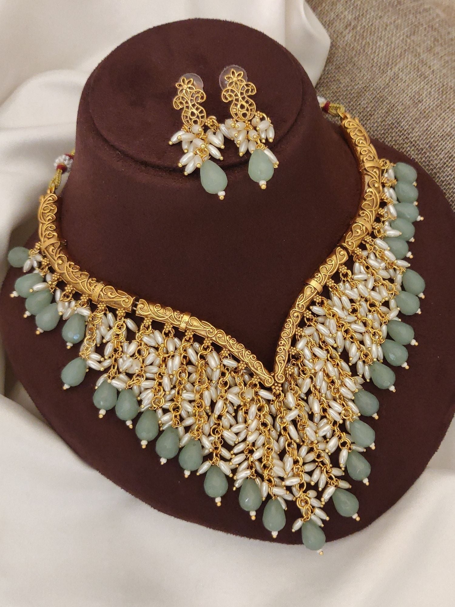 Abdesigns Gold Plated Necklace Set