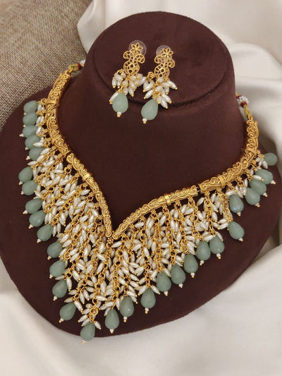 Abdesigns Gold Plated Necklace Set